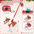 PAWCHIE Christmas Dog Harness and Leash Set, Step in No Pull Soft Pet Harness, Reflective Adjustable Puppy Vest for Medi