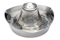 PetSafe Seaside Stainless Steel Cat & Dog Fountain, 60 Oz Water Capacity - 2 Water Filters & 1 Pump Included, Soothing Flow for Pets, Scratch-and Rust-Resistant Material - Quiet Motor