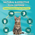 Woyamay 4-IN-1 Flea and Tick Prevention for Cats, 500 Crunchy & Creamy Chews, Cat Flea Treatment, Natural Oral Flea Treatment for Cats, Daily Support for Flea, Immune, Skin & Coat, Gut, Chicken Flavor