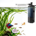 AQQA Internal Aquarium Filter for 2-10 Gallon Tank, Adjustable Flow