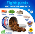 Flea and Tick Support for Dogs - 120 Chews - Dog Flea Chewables