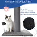 Cat Craft Cat Scratching Post Carpet Scratching Post 41" for Indoor Cats, Tall Cat Scratch Post, Carpet Cat Scratcher with Replaceable Toys, Sturdy Base, Large, Gray
