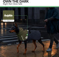 Luciphia Dog Raincoat, Adjustable Hooded Reflective Jacket with Pocket