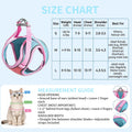 Cat Harness and Leash, Escape-Proof Cat Harness Set, Adjustable Step-in Pet Harness for Walking, Soft Breathable Reflect