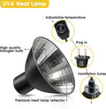 Briignite Reptile Heat Lamp G9 Halogen Heat Bulb Dome Reptile Light Fixture