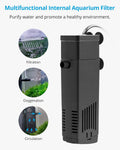 NICREW Internal Aquarium Filter for Fish Tank up to 5 Gallons, 40 GPH