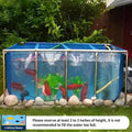 PVC Fish KOI Aquarium Tank w/ Clear View Panel(70.9"L*39.4"W*31.5"H,345Gal)