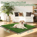 SSRIVER Dog Grass Pad,51.2x31.5In Fake Grass for Dogs,Artificial Grass Pee Pad for Puppies Potty Training Indoor Outdoor
