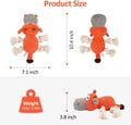 IOKHEIRA Dog Plush Toy for Large Aggressive Chewers,Indestructible Dog Squeaky Toys,Stuffed Animals Toys with Cotton Mat