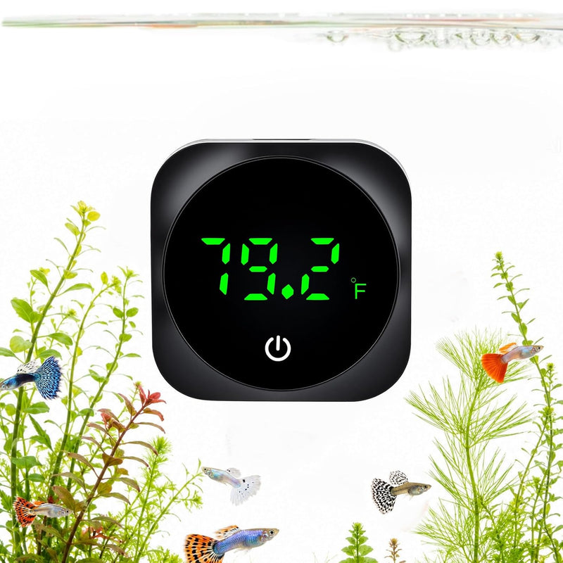 Digital Aquarium Thermometer, Stick-on Fish Tank Water Thermometer