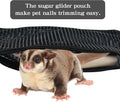 Klmnop 2 Pcs Sugar Glider Nails Trimming Pouch, Sugar Glider Bonding Pouch Mesh, Trim Bag for Ferrets Guinea Pig Rat(Bla