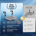 Upgraded Adjustable Hanging Turtle Basking Platform, ABS Material with Reinforced Ramp, Non-Slip Dock for Aquatic Turtle