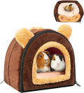 Pet Soft Guinea Pig & Rabbit Cozy Hideout House - Small Animal Bed for Guinea Pigs, Rabbits, Hamsters, Rats & Chinchilla