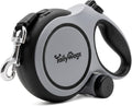 Retractable Dog Leash 26ft for Large Dogs up to 110lbs, Gray