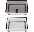 REPTI ZOO 10 Gallon Reptile Tank Glass Natural Cages Terrarium 20" x 12" x 10" Sliding Screen Top for Reptile Hamster He