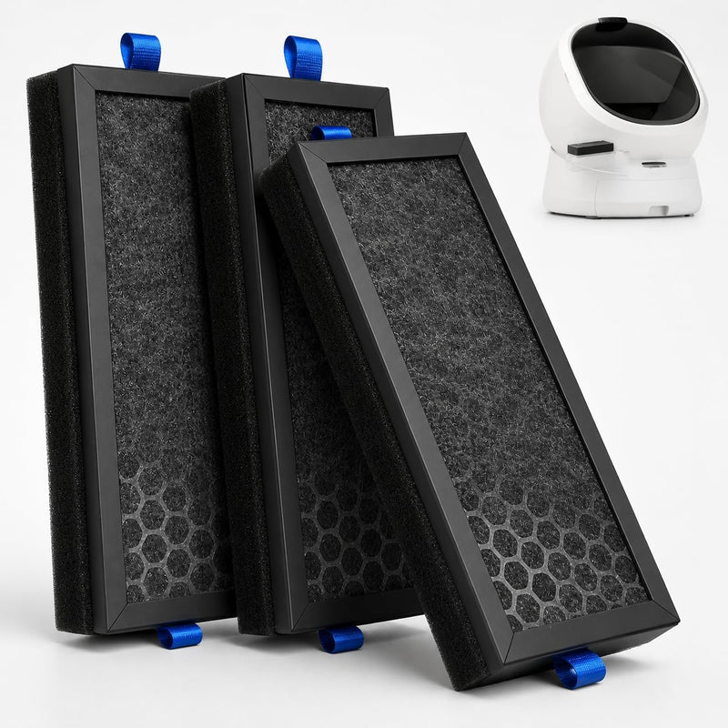 3 Pack Carbon Deodorizer Filters Compatible with PETLIBRO Luma Litter Box
