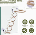 Reptile Climbing Rope Ladder with Strong Suction Cups Natural Hemp Vine Hammock & Window Bird Perch Swing for Corn Snake