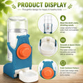 Rypet No Mess Bird Water Feeder Dispenser Set Automatic Bird Feeder Transparent Food Container Cage Acrylic Parrot Feeders Accessories for Small Birds Parrot Cockatoo Canary