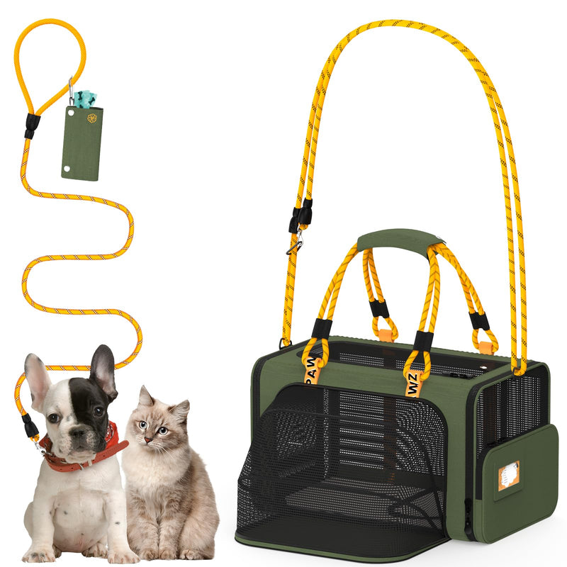 PAWZIDEA Expandable Pet Carrier Airline Approved, 18