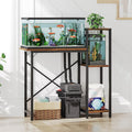 MAHANCRIS 5-10 Gallon Fish Tank Stand, 3-Tier Aquarium Stand with Storage