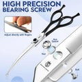 Dragon Creek Curved Dog Scissors - Round Tips Downward Pet Grooming Shears