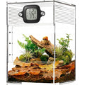 Reptile Temperature and Humidity Monitor Thermometer and Humidity Gauge with Magnetic Mount Digital Hygrometer for Repti