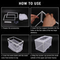 2 Pcs Fish Breeder Incubator Mesh Box, Breeding Box for Fish Tank with Suction Cup