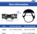 Extra Small Dog Helmet and Goggles Set - UV Protection Doggy Sunglasses, Pet Motorcycle Helmet with Ear Holes, Protect P