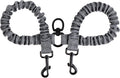 BAOBOTE Pet Double Dog Leash, Shock Absorbing Reflective Bungee Lead