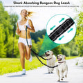 2 Dog Leash, 360° Swivel No Tangle Double Dog Walking & Training Leash, Comfortable Shock Absorbing Reflective Bungee Le