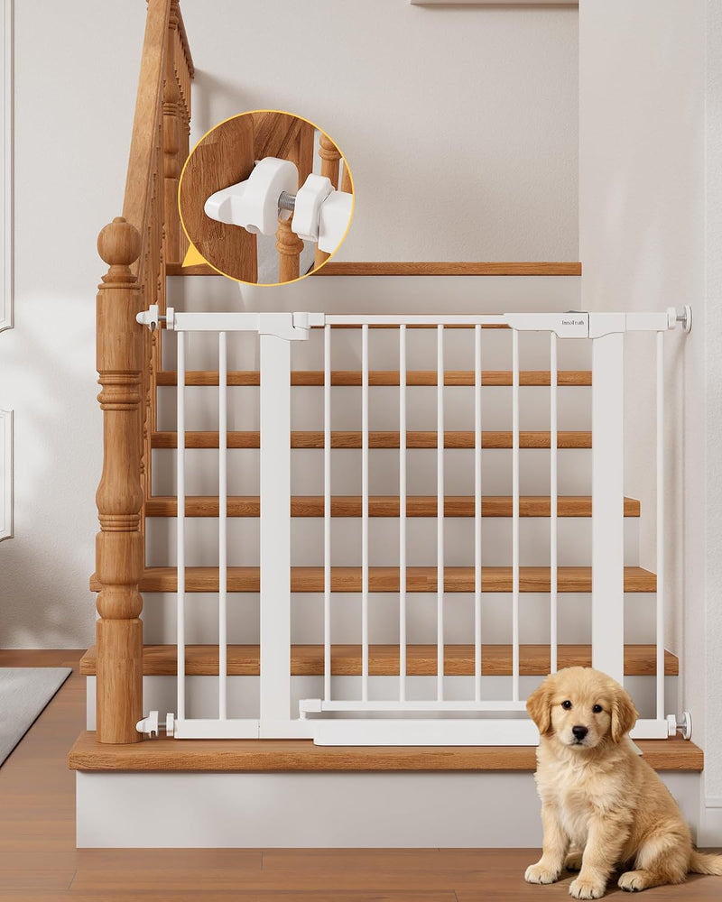 InnoTruth 27-36.6 in Wide Baby Gate for Stairs and Doorways