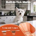 Dog Food Scoop 2 Pack, Pet Cup Capacity Cat Food Scooper With Measuring Lines For Dog, Puppy and Cat Coffee Bean, Flour 