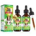 Flea and Tick Prevention for Dogs, 60 ML (2 FL OZ) 2 Pack Natural Oral Flea and Tick Drops for Dogs Containing Multivitamin All Breeds and Sizes Fleas Control for Dog Bacon Flavor