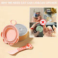PETPAWLOVELY-Cat&Dog Food Can Covers Lids,Silicone Cat Food Spatula or Can Opener,Cat Treat Spoon.Multi-Function Cat Tre