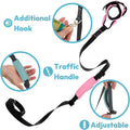 Gooby Wristband Surfer Leash + Traffic Handle, Black, 6 FT