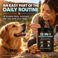 12-in-1 Dog Multivitamin Soft Chews, Daily Multivitamin for Dogs, Skin & Coat, Gut, Hip & Joint & Immune Support, Beef F