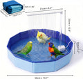 Large Automatic Bird Bath Shower, Portable Bird Bathtub with Water Pump & 4-in-1 Grooming Kit, Parrot Bathtub for Parake