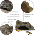 IBWell Resin Leopard Gecko Hide, True to Nature Reptile Rock for Bearded Dragon Hideout Snake Hides for Ball Pythons, To