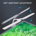 LED Aquarium Light Full Spectrum Clip Fish Tank Light Plants Light Double Swing Arm Light 4W Suitable for 2-10 Gal Fish 