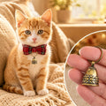 Xindojuz 2PCS Small Bells for Dogs and Cats Collar, 0.75" Brass Craft Bells