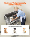 VEVOR 34" Dog Washing Station Professional Stainless Steel Pet Grooming Tub Bathtub Dog Wash Sink with Shower Faucet Soa