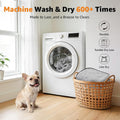 LOOBANI Washable Pee Pads for Dogs 36"x48", 2 Packs Extra Large Whelping Pads for Floor, Playpen, Super Absorbent Reusable Dog Mat, Waterproof Puppy Pads for Incontinence, Housebreak,Crate,Gray