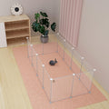 Pet Playpen Portable Small Animals Playpen, Customizable Shape & Height Pet Fence Yard Fence for Guinea Pigs, Bunny, Fer