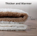 Self Warming Cat Bed, 24" x 18" Self Heating Pet Pad, Double Sided Heated Dog Mat Thermal Blanket, Soft Thermal Pet Cushion for Large Kittens Small Puppy