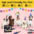 Cherocito Dog Nail Polish Pens Quick Dry,12 Colors Safe Dog Nail Polish Set to DIY Pretty Nails, Ideal Gifts for Dogs Cats Light Dark Nails, Odorless, Non-Toxic, Water-Based Pet Nail Accessories Set