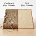 pingping-go Cat Scratch Mat,23.6 X 15.7 Inch, Natural Sisal Cat Scratching Mat with Jute Border,Protect Sofas, Carpets,Floor, and cat Paws,Beige,1Pack
