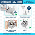 5-MinutePetBath Dog Bath Hose Attachment - Shower Head Accessory for Dog Washing - Low Stress Pet Shower - Portable Wash