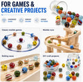 20 Pcs Assorted Glass Marbles, 16mm/0.63 Inch Glass Marbles Bulk, Cats Eye Marbles for Marble Bounce Game, Vase Fillter,