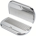2PCS Polished Aluminum Horse Combs, Portable Pet Grooming Combs, Universal for Horses and Pets