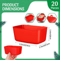 Zhehao 20 Pcs Poultry Water Cups Chicken Waterer Cups 18 oz